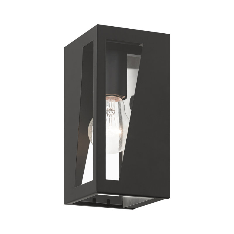 Heild Wall Light, Black, 8.5" H x 4.5" W x 3.95" D