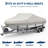 Heavy Duty 600D V-Hull Boat Cover for 14-16 Ft Fishing Boats, Trailerable Waterproof Oxford Fabric with 9 Adjustable Straps, Reinforced Seams & Storage Bag
