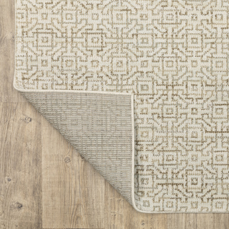 Tapis ivoire / beige Amot, Ivory/ Beige, Rectangle 8'6" x 11'7"