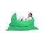 Fauteuil à billes de qualité supérieure, vert uni, 70,9 x 55,1 x 11,8 pouces | Rembourrage 100% polyester imperméable, bourre de styromousse 100% originale | Double fermeture à glissière dissimulée, peut supporter jusqu'à 440 lb | Parfait pour le divertissement et la détente en plein air-470895805
