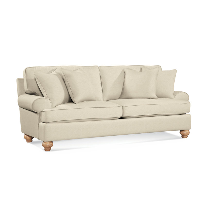Artisan Landing Upholstered 86'' Sofa, Hatteras, Ivory Crypton Performance; 0886-91