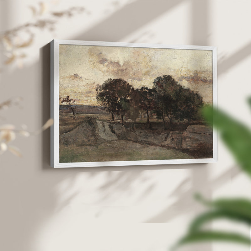 Paysages rétro-CLX-reproduction encadrée, H 11 po x l 14 po, Blanc