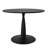 Folmar 35" W 5-Piece Round Dining Set with Gloss Finish and Chenille Chairs-95092252