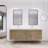 Bensley 70.86 " W Wall Mounted 2 Double Vanity Bathroom Vanity With Acrylic Top-948844139