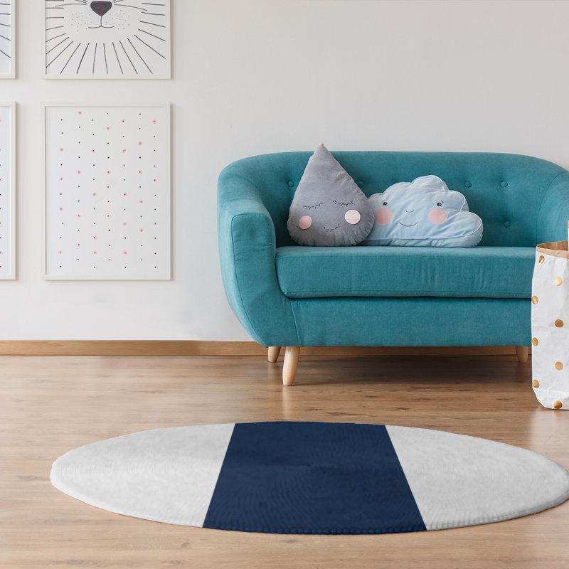 Chenille Indoor Rug, Round 5'