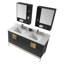 Ensemble de meuble-lavabo double 60 po Tortola-641180589-641180586
