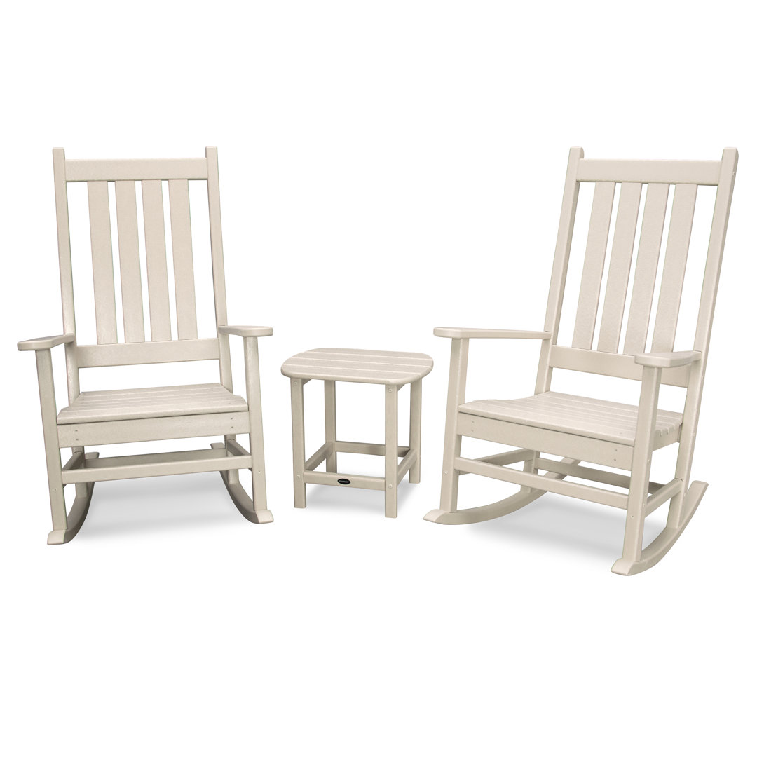 POLYWOOD Vineyard 3-Piece Rocking Set POLYWOOD® Frame 