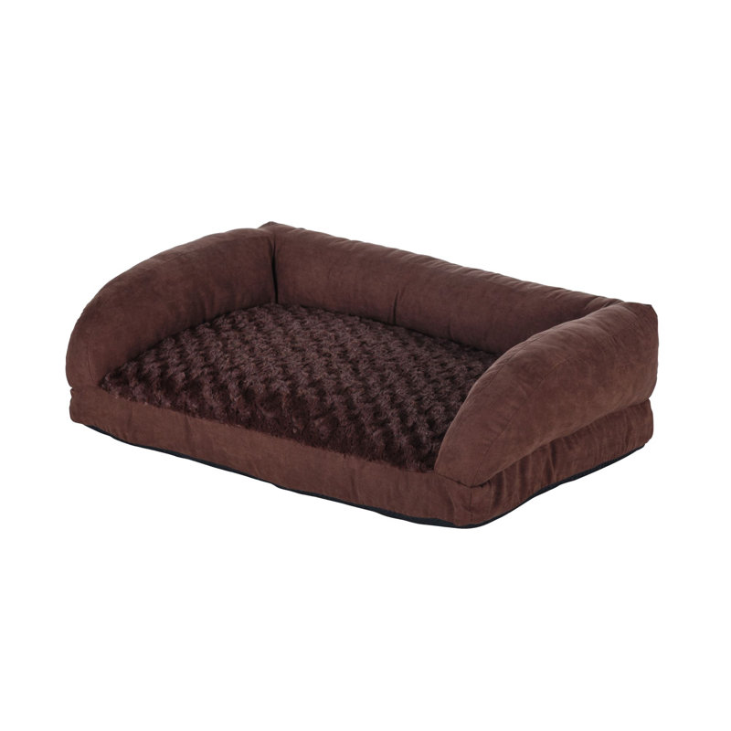 Coussin de lit pour chien Gaddy, Marron, Petit (l 14,96 po x P 20,47 po H 5,91 po)