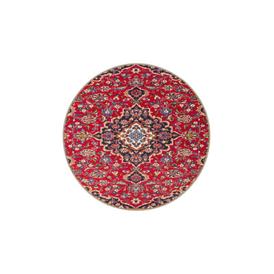 Red Traditional Rug Pattern Modern Decorative Rug Machine Washable