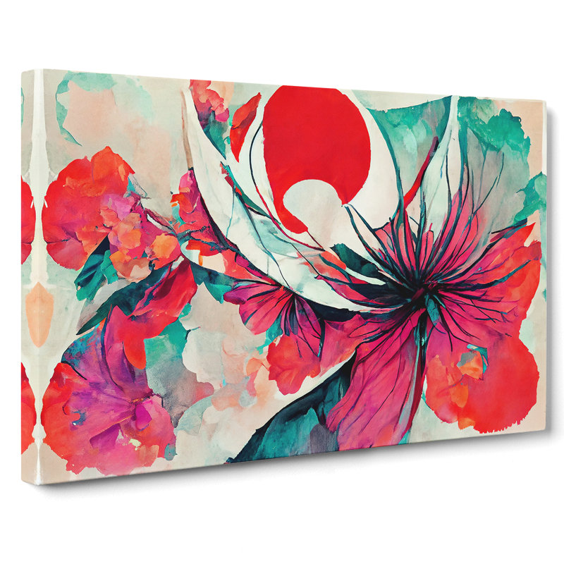 Floral Abstract Vol.7 - Wrapped Canvas, 50cm H x 76cm W x 3cm D