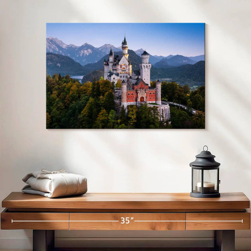 Lilie Scenic Neuschwanstein Castle, H 16 po x l 24 po