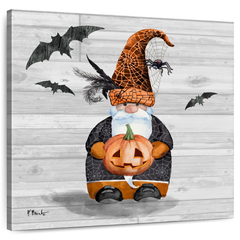 Lelend Halloween Gnome I, 16" H x 16" W