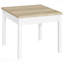 Ensemble de 3 tables basses en pin et blanc vieilli