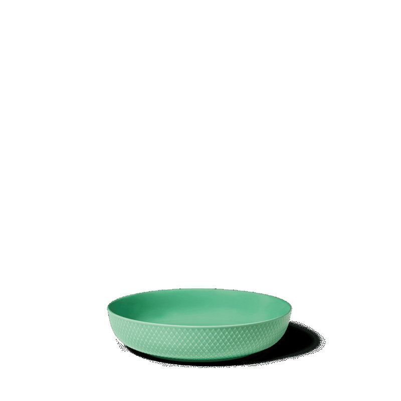 Rhombe Porcelain Serving Bowl, Green