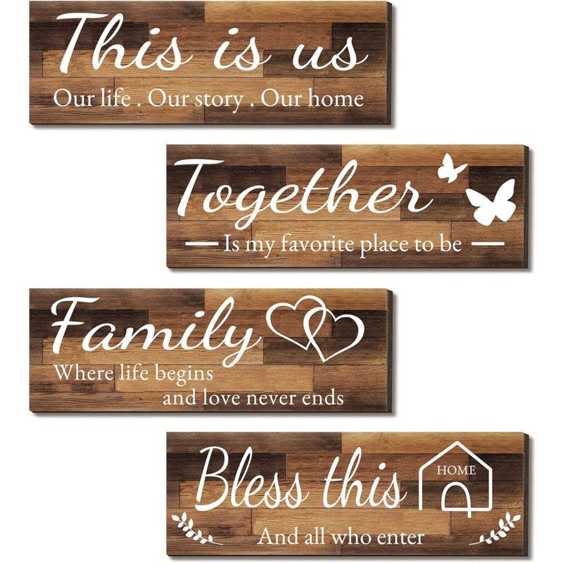 Handmade Farmhouse Wall Decor on Solid Wood