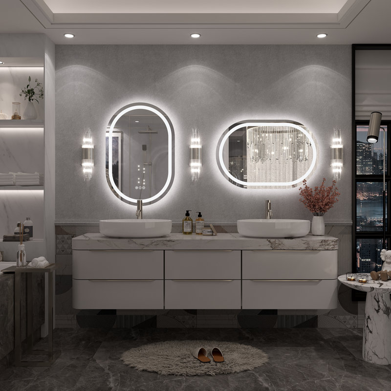 Miroir de salle de bain mural Molly, 32 po x 20 po