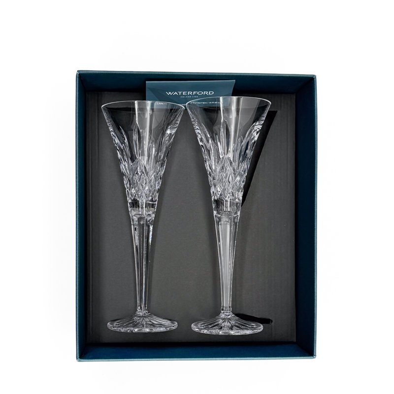 Waterford 1058532 Lismore Toasting Flute, 5.5floz, Set of 2, Clear Color