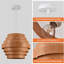 Luminaire suspendu de style campagnard en métal de 15,8 pouces Farmhouse