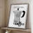 Begins After Coffee Framed Print - Solid Wood-1208910707