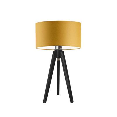 Balinas Solid Wood Tripod Lamp