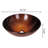 Tempered Glass Circular Vessel Bathroom Sink-147811162