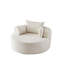 Canapé-lit simple en éponge de 55 pi, sans assemblage requis, canapé-lit moderne moelleux avec tissu chenille et dossier de soutien-1110888645-1110888649