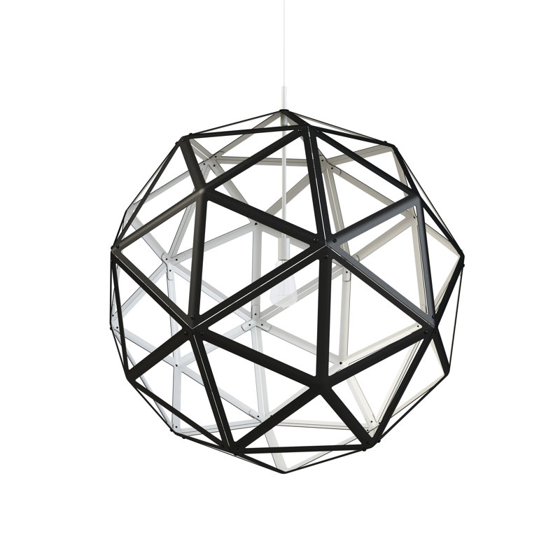 Geodome 1 - Light Chandelier, Matte Black