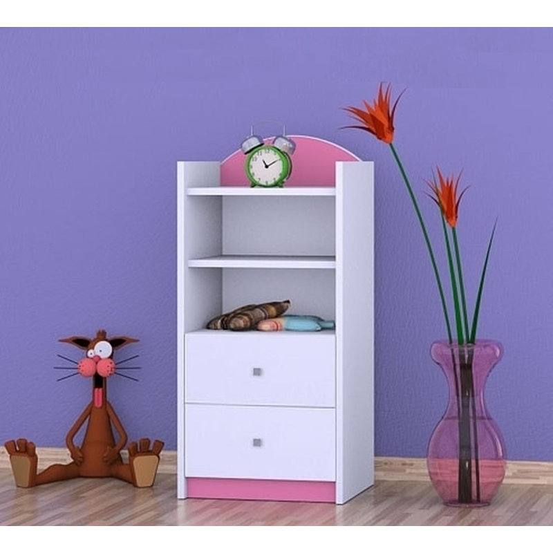 Hallie 96cm H Kids Cube, 92cm H x 45cm W x 34cm D, Pink