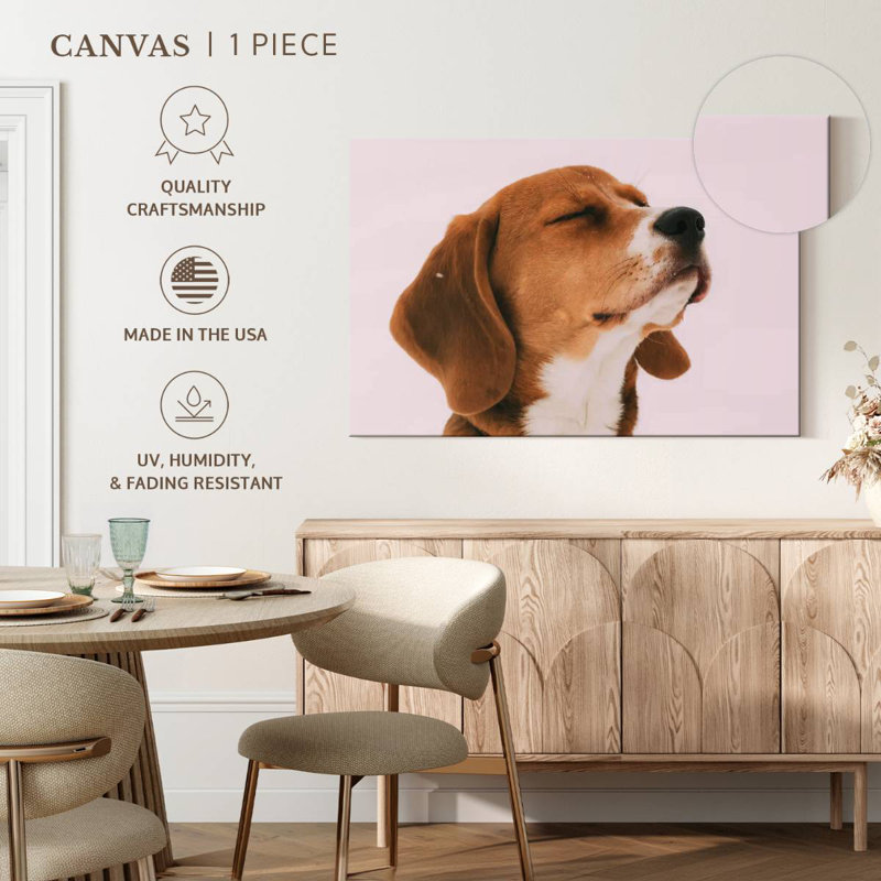 Brampt Beagle, 16" H x 24" W