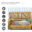 Banc de patio avec boîte de rangement, banc de rangement extérieur, grande boîte de terrasse d'entrée, banc de chambre à coucher-447758748
