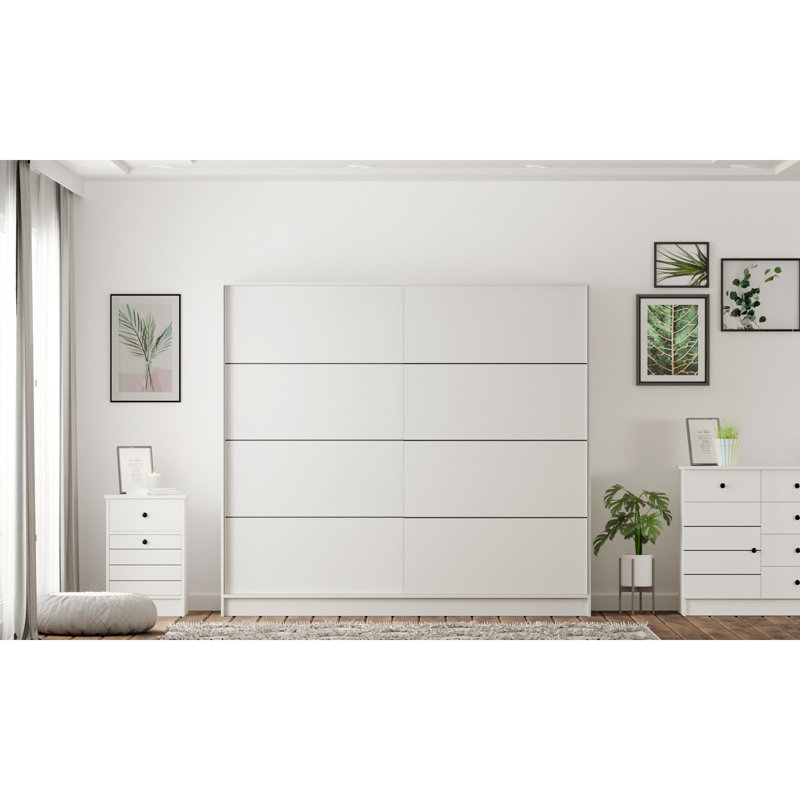 Ishrat 2 Door Manufactured Wood Wardrobe