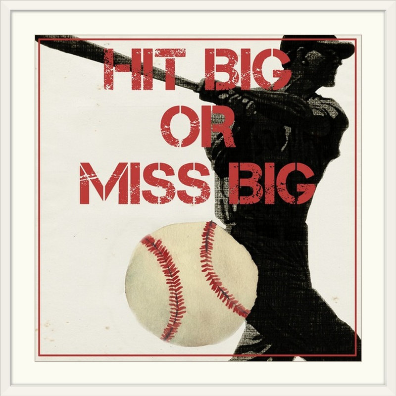 «Sports Epigram IV», Grace Popp, art textuel, H 32 po x l 32 po x P 1 po, Cadre blanc