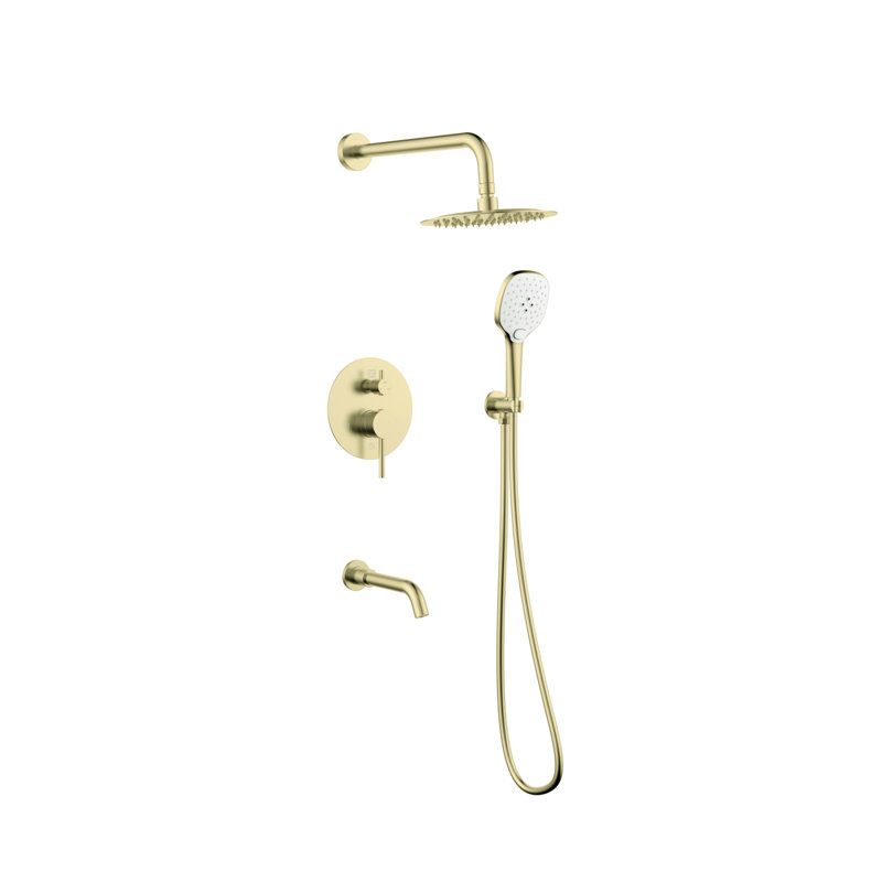 George with Rough-in Valve, Brushed Gold