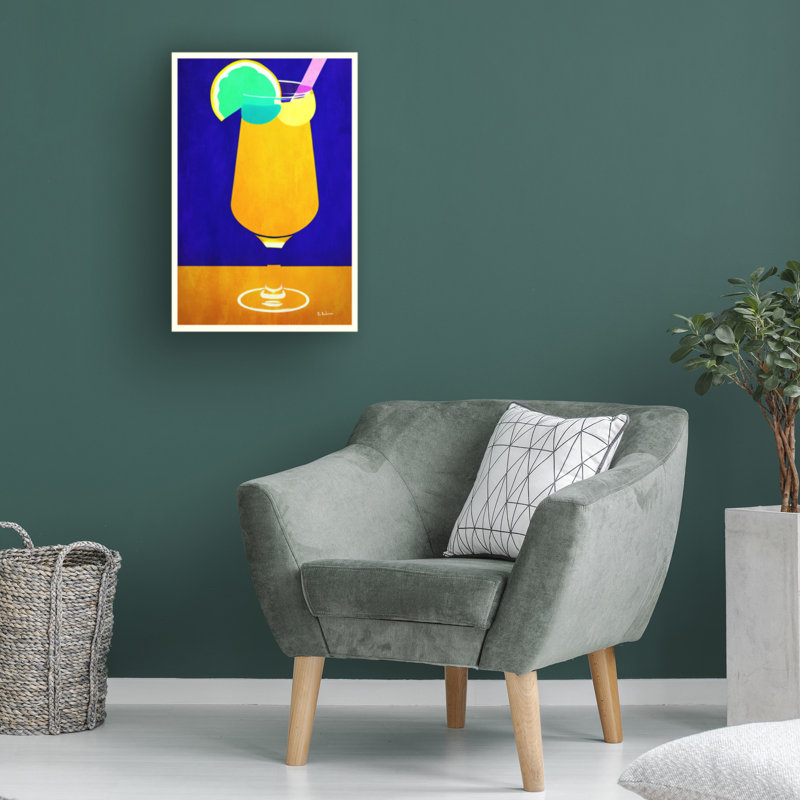 Pina Colada sur toile, H 32 po x l 22 po x P 2 po