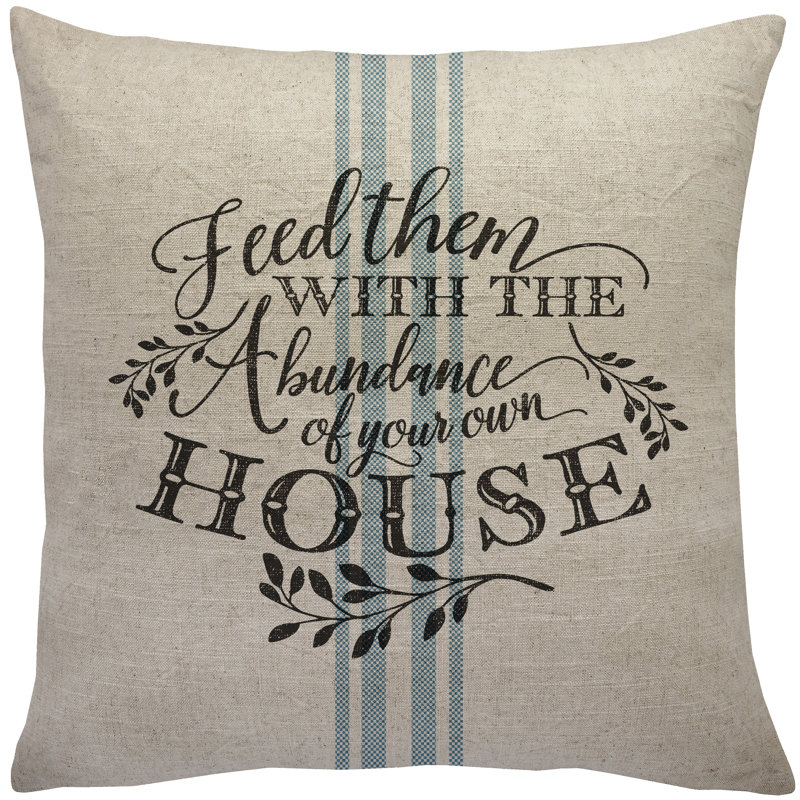 Harvest Linen Reversible Throw Pillow