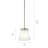 Chesire 1 - Light Brushed Nickel Single Pendant-2056588034