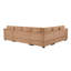 Canapé d'angle Havenly de 279 cm (109,8 po) en forme de U, recouvert de chenille, avec pouf de rangement amovible