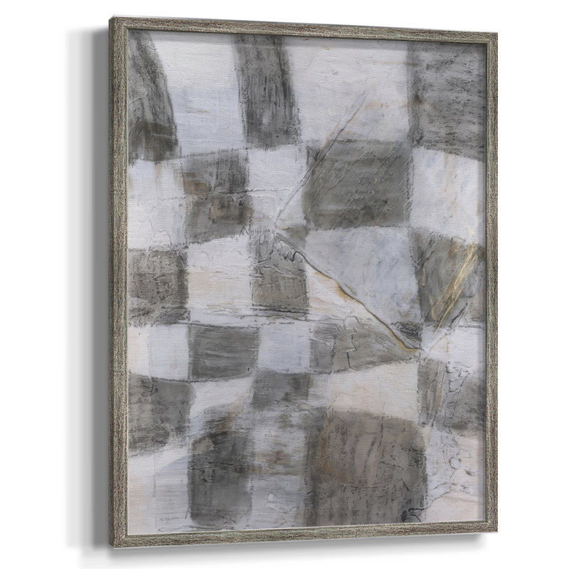 Rustic Textile II Framed Print - Solid Wood, 21" H x 17" W