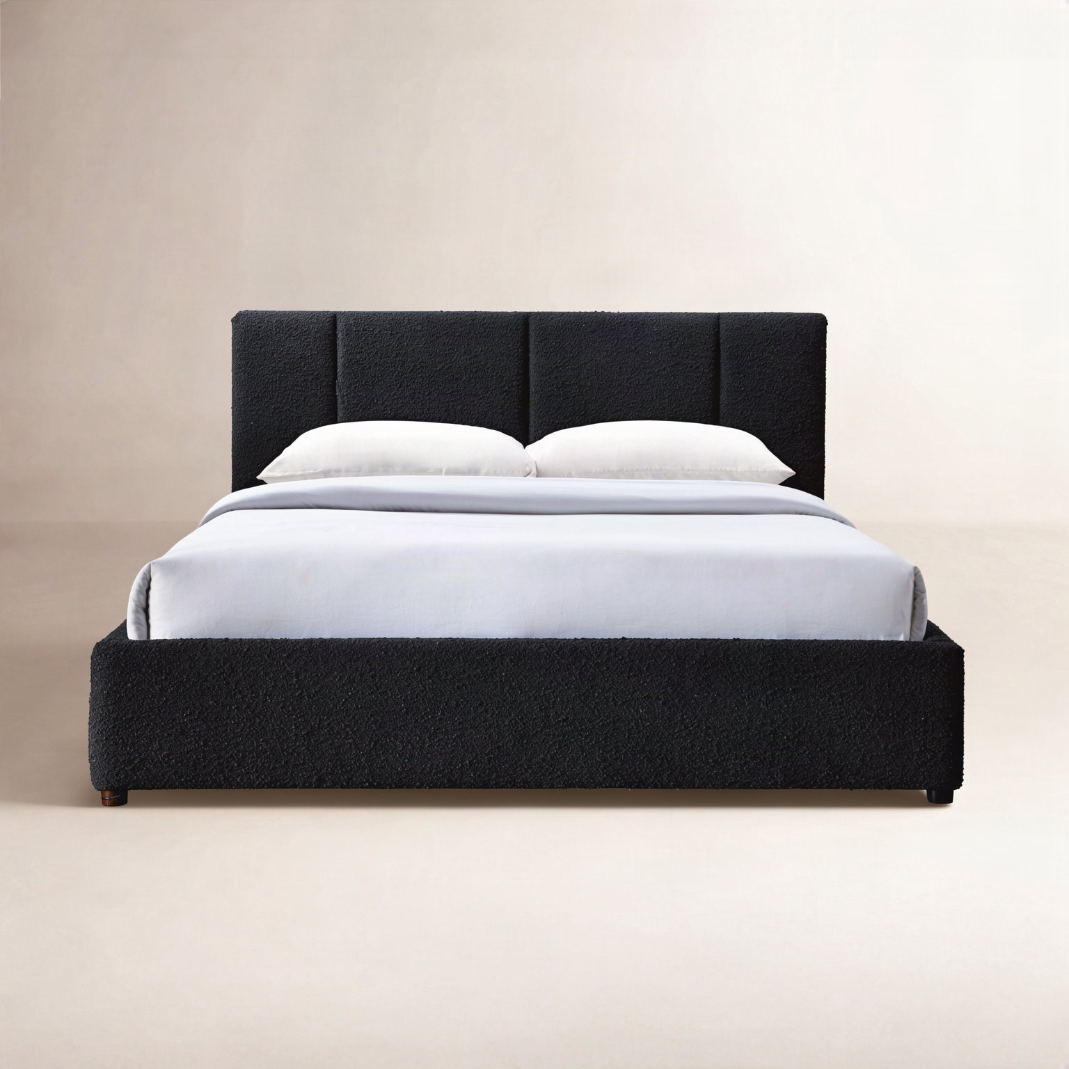 Ruthie Upholstered Bed, Queen, Black