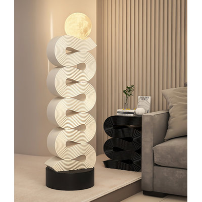 Lampe sur pied en résine et vinyle de style Mage