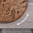 Round Acacia Wood Lazy Susan Turntable 14" Diameter