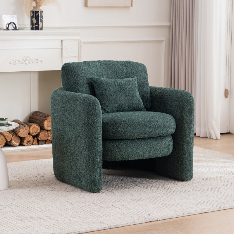 Chaise d'angle moderne arrondie - convient à de nombreux cas de figure, Vert