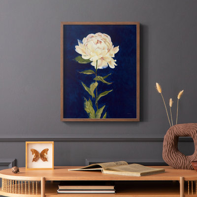 Impression encadrée «PRETTY AS A PEONY I» - bois massif