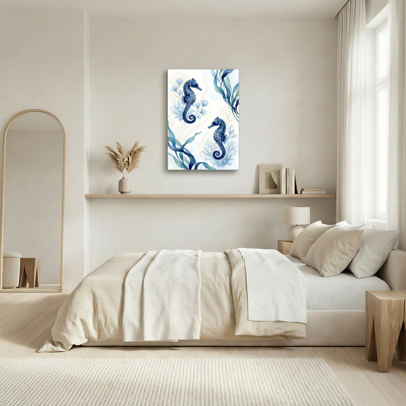 Hippocampe, impression sur toile, ensemble de 1, Wrapped Canvas, 24"H x 18"W