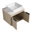 Ensemble de meuble-lavabo mural 24 po avec lavabo en céramique