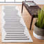 Mando Handmade Cotton Ivory/Black Rug-490218557