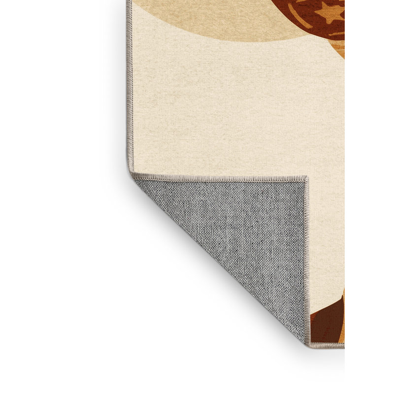Tapis marocain beige lavable à la machine Brooksville, 8 x 10
