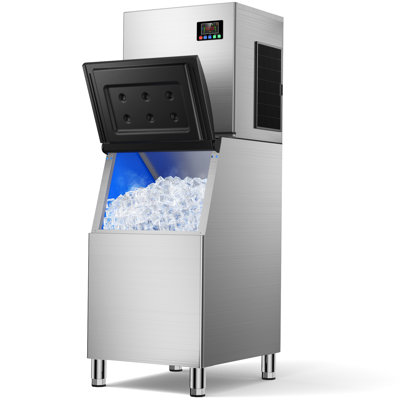 550LBS/24H Commercial Ice Maker with 350LBS Storage