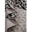 Tapis noir/beige zone Bertie