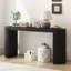 Console courbée à rayures verticales uniques, idéale pour le salon, le bureau ou l'entrée | Idée de cadeau-1588835033